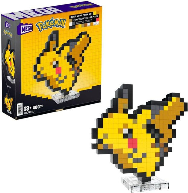 Mattel Pokémon Pikachu Pixel Art Bauset, 400 Teile, ab 10 Jahre - Bild 1