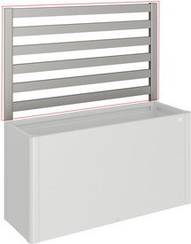 Biohort Rankgitter DaVinci für Hochbeet in quarzgrau-metallic, Breite: 152 cm, Höhe: 91 cm - Bild 1