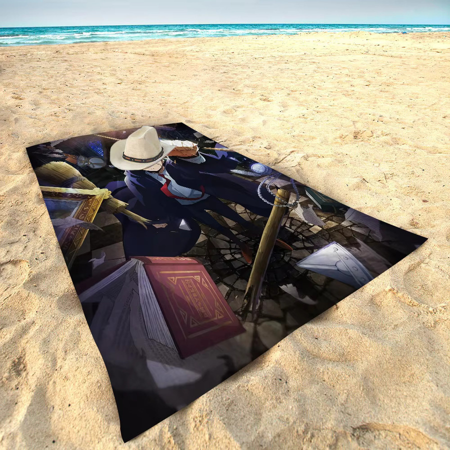 Personalisiertes M-Mashle M-Magic und M-Muscles Strandtuch für Kinder aus Baumwolle, Mehrfarbig - Bild 6