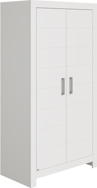 Kleiderschrank FIONA PAIDI in Weiß für das Jugendzimmer, B: 110,0 cm, T: 55,3 cm, H: 205,3 cm - Bild 1