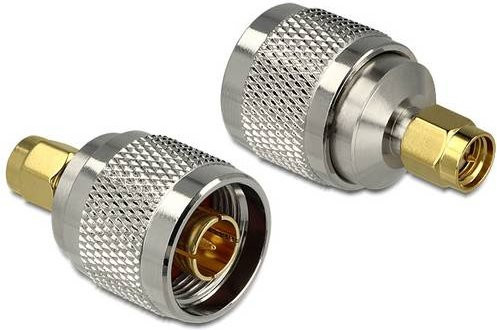 Delock N-Adapter N-Stecker auf SMA-Stecker in Silber - Bild 1