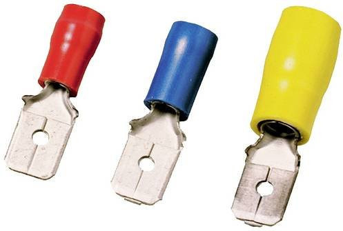 Weidmüller Flachsteckverbinder Blau, 100 Stück, Steckbreite: 6,3 mm, Steckdicke: 0,8 mm - Bild 1