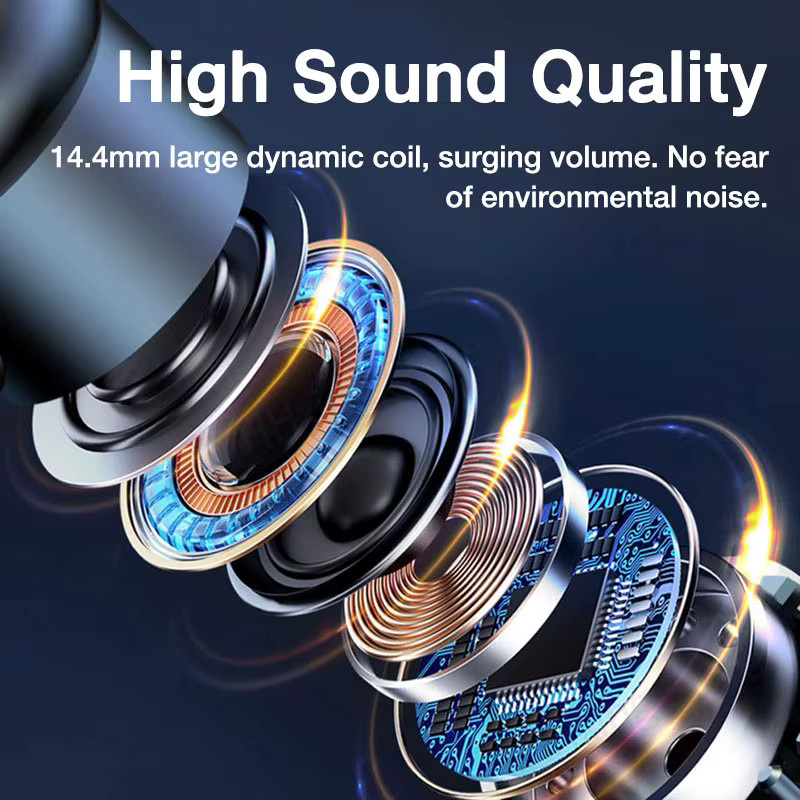 EARDECO Bluetooth-Kopfhörer mit Mikrofon in Schwarz - Bild 3