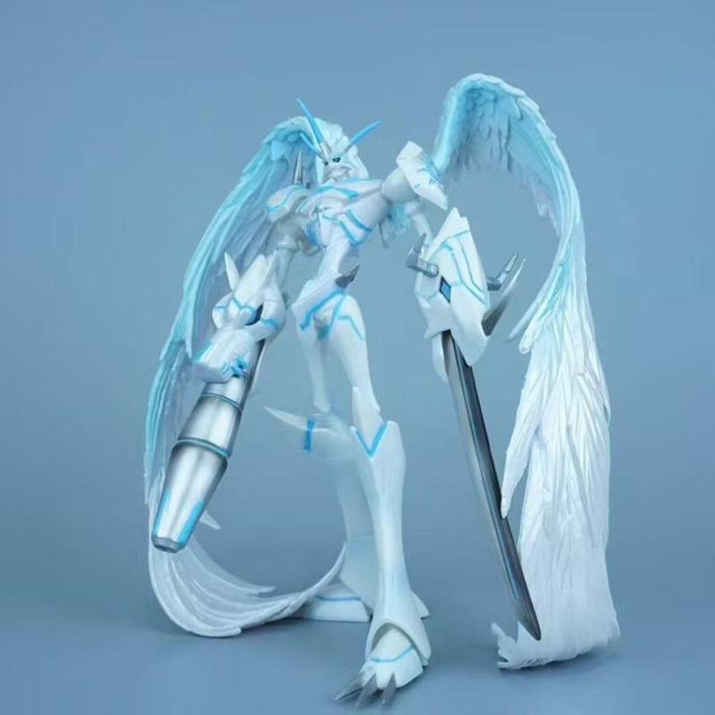 Fashnics Anime Digital Monster Omegamon Barmherziger Modus Figur aus PVC in Weiß, Höhe: 20 cm - Bild 1