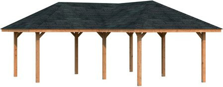 PALMAKO Pavillon Bianca Set, Braun, B/H/T: 588 x 319 x 588 cm - Bild 1