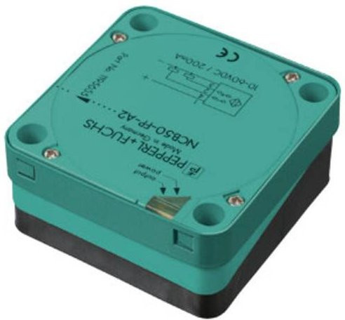 Pepperl+Fuchs Induktiver Sensor NCB50-FP-E2-P1 187388 PNP bündig montierbar grün - Bild 1