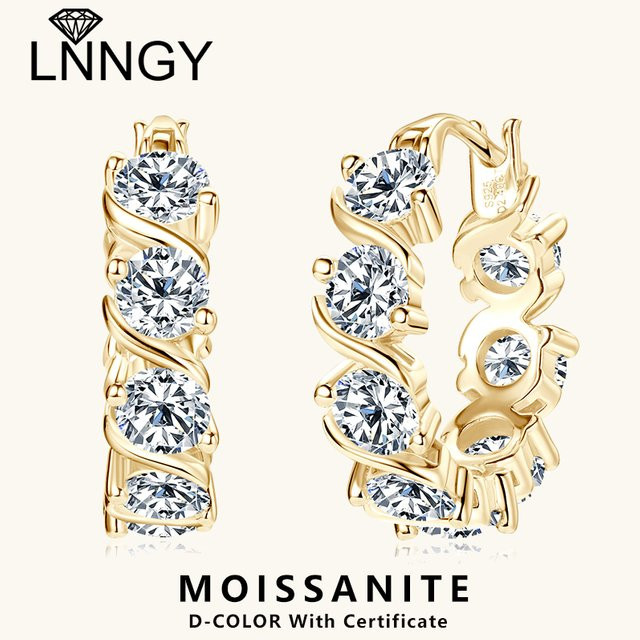 Lnngy Ohrring, Moissanit, Unisex - Bild 1