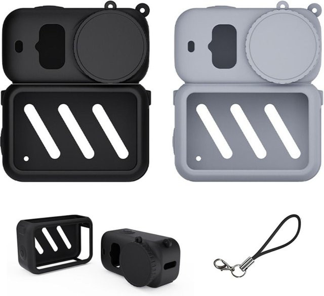 3er-Set Silikon-Schutzhüllen mit Objektivdeckel und Trageband für DJI Osmo Nano, kratzfeste Abdeckung in weichem Material - Bild 1