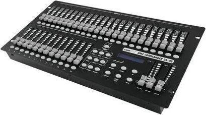 Eurolite DMX Commander 24/48 Controller mit 48 Kanälen, Musiksteuerung und Effekten, Schwarz, Breite: 48,3 cm - Bild 1