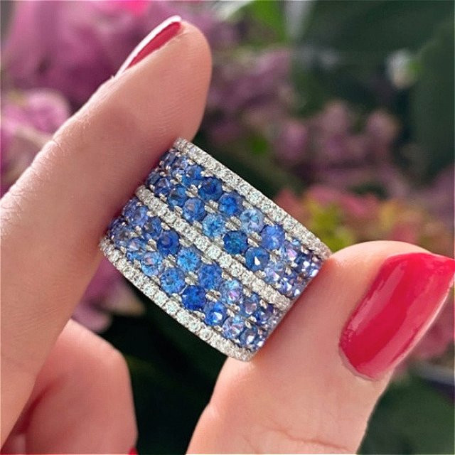 YoYo Ring, silberbeschichtet, Zirkonia, Damen und Herren - Bild 1