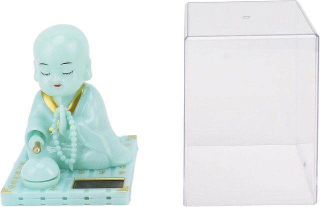 KONNWEI Solar Mönchsfigur Nickender Buddha als Ornament für das Auto Armaturenbrett oder zur Heimdekoration - Bild 1