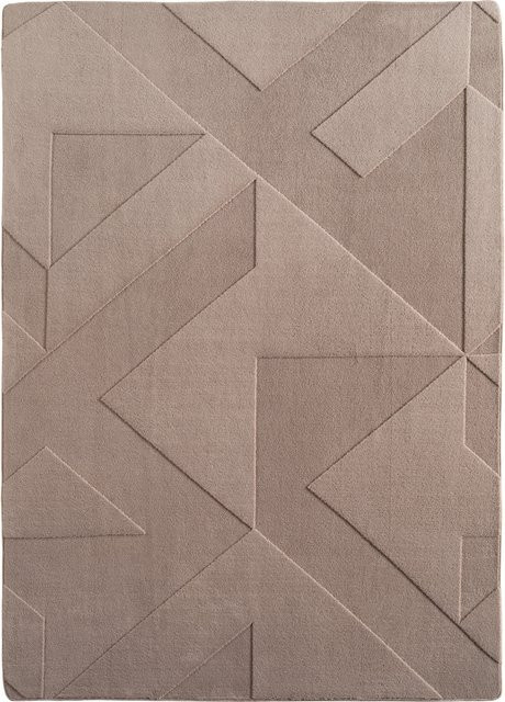 Waschbarer Kurzflorteppich Kadima Design LAVAREDO in Beige mit geometrischem Muster, B/T: 240 x 340 cm - Bild 1