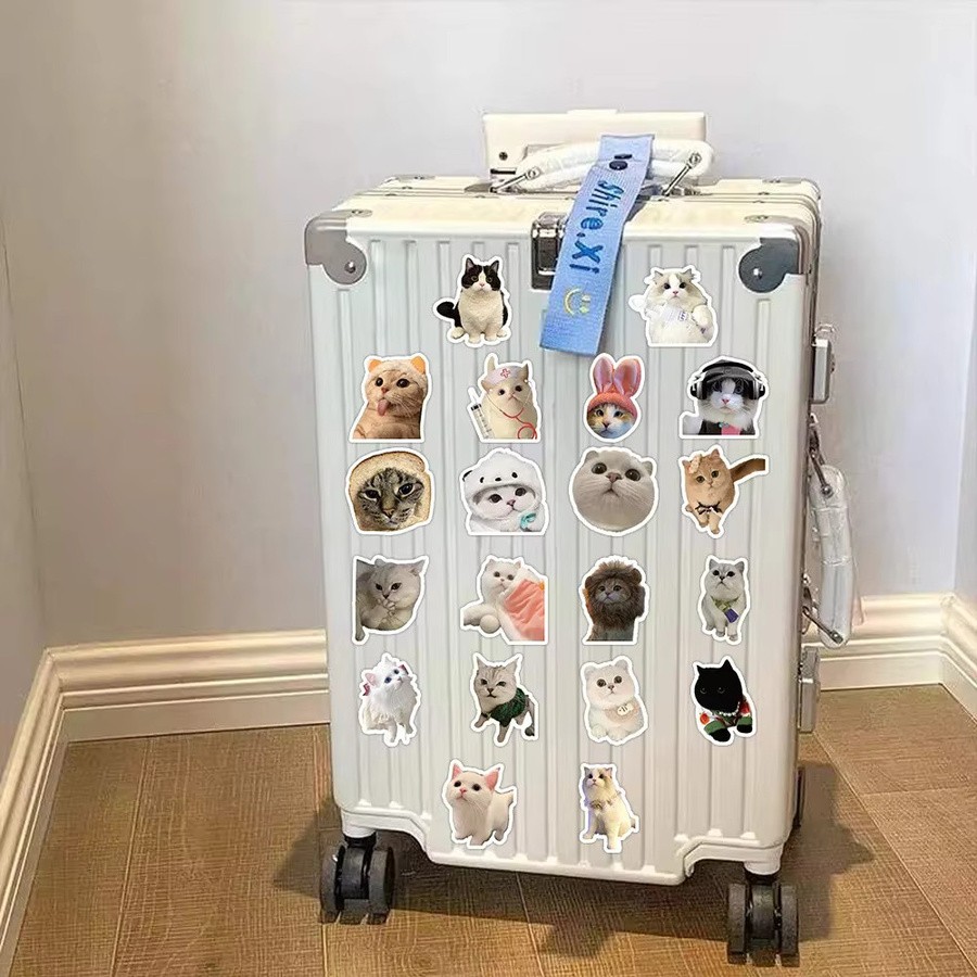 GOGOTU Kawaii Katzen Aufkleber, 60-teiliges Set, bunt - Bild 4