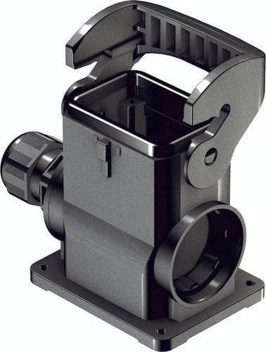 HARTING Sockelgehäuse 19 43 106 0251 in Schwarz aus Kunststoff - Bild 1