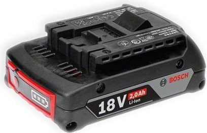 Bosch Professional GBA 18 V Akku Li-Ion 2,0 Ah in Schwarz und Blau - Bild 1