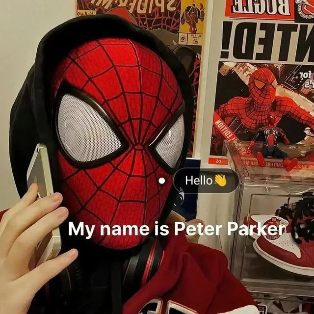 Marvel Miles Spider-Man, Elektronische Maske, 1:1 Maßstab, mit Beweglichen Leuchtenden Augen, Ringsteuerung, Cosplay Spielzeug, ab 18 Jahren - Bild 1