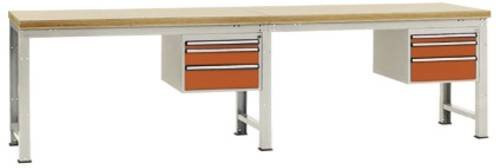 Manuflex Werkbank WP5764.2001 in Rotorange, B/T/H: 170 x 80 x 70 cm - Bild 1