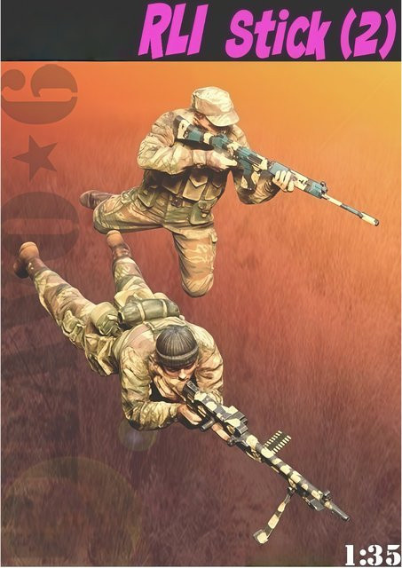 MEEKLION MODEL Rhodesische Leichte Infanterie, Modellbausatz, 1/35, Resin - Bild 1
