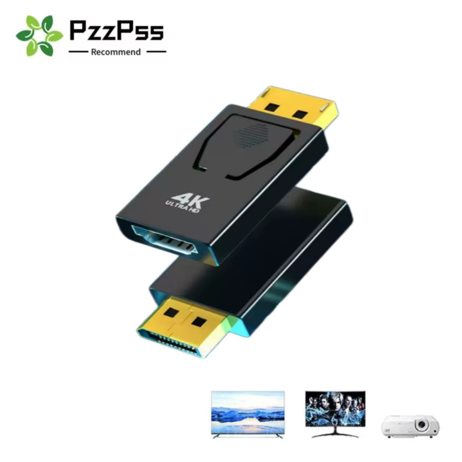 PzzPss DisplayPort-zu-HDMI-Adapter in Schwarz für 4K Ultra HD Video und Audio - Bild 4
