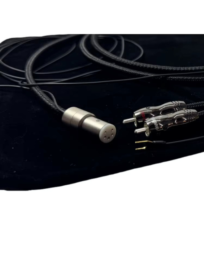 PSS Silver WEL Signature Phono Interconnect Kabel mit 5 Pin DIN auf 2RCA Anschlüssen und Erdung in Silber und Schwarz - Bild 5