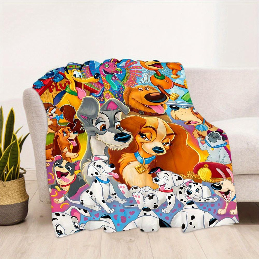 Living Need Y 101 Dalmatiner Decke aus Flanell, Mehrfarbig, B/H: 80 x 120 cm - Bild 3