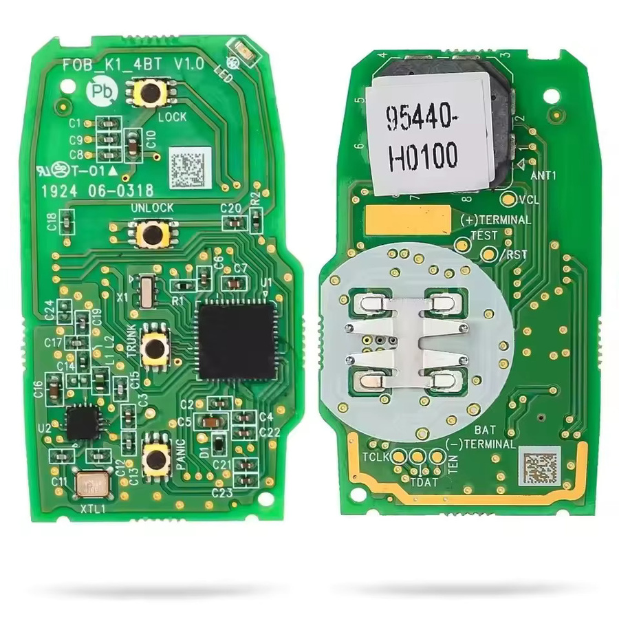 KEYECU Original Board-Fernbedienung Schlüsselanhänger für Kia Rio 2021 2022 2023, 433 MHz, 8A Chip, 4 Tasten, Schwarz - Bild 3