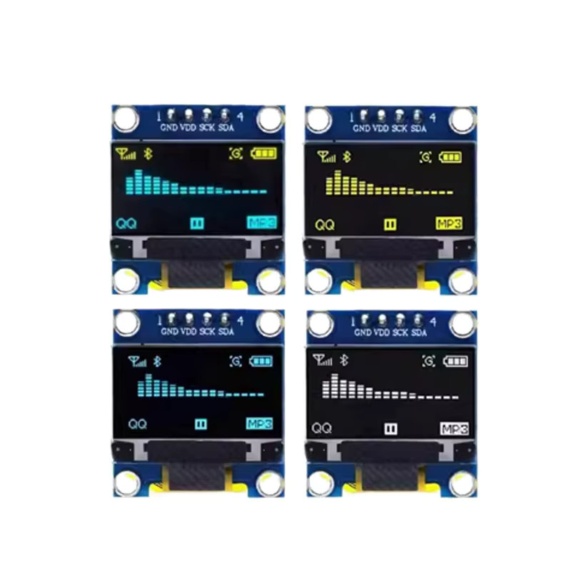 ANNUOSENCHIP OLED-Anzeigemodul SSD1306 0,96 Zoll IIC SPI Seriell 12864 LCD-Bildschirmplatine in Weiß/Blau/Gelb für Arduino - Bild 2