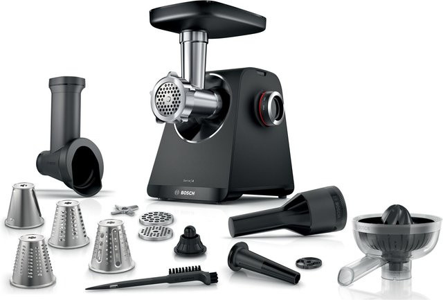 Bosch Fleischwolf Serie 4 in Schwarz MFWS450B - Bild 1