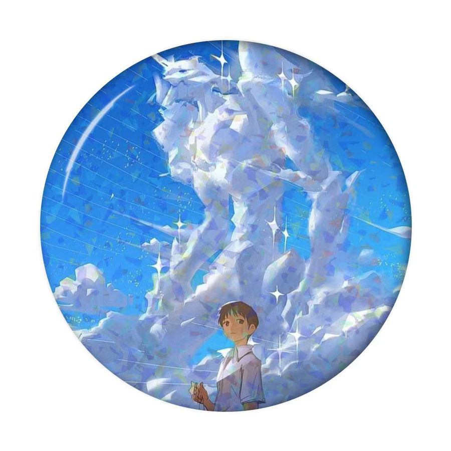 Anime Neon Genesis Evangelion Button Pin Brosche, Unisex - Bild 4
