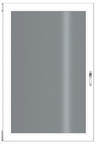 RORO Kunststoff-Fenster KOMFORT B70 in Weiss mit Klarglas, B: 90 cm, H: 135 cm - Bild 1