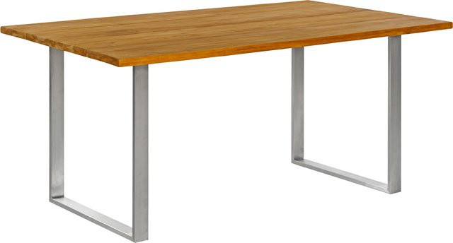 Gartentisch Monza von Garland aus Teakholz und Edelstahl B/T/H: 160 x 100 x 76 cm - Bild 1