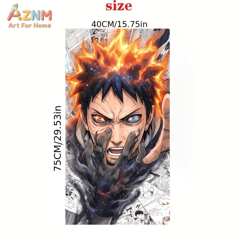 Kayou Naruto Uchiha Obito Manga Collage Leinwand Wandkunst Poster Mehrfarbig Ungerahmt - Bild 3