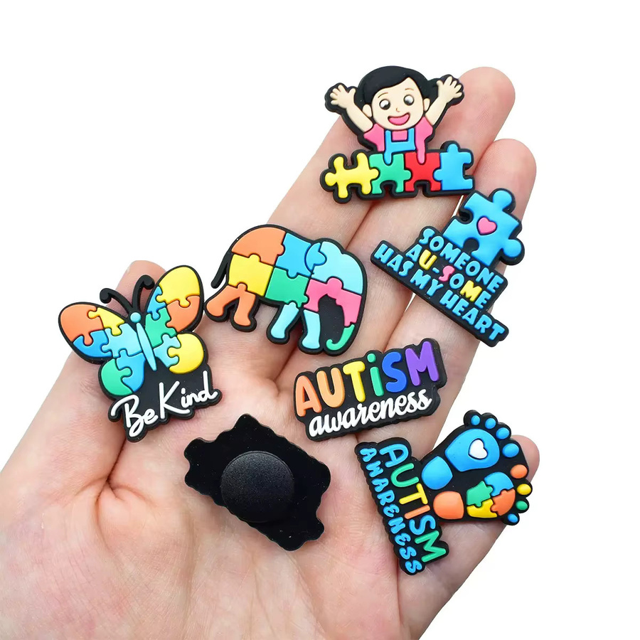 Happye&TiTi Schuhe Charms, Autismus Awareness, PVC - Bild 3