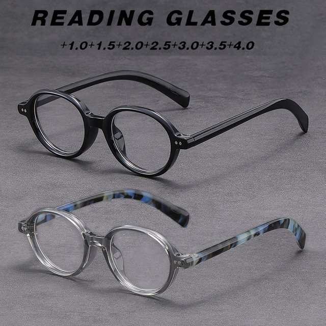 Hindfield Lesebrille, Unisex, Vollrand, Rund, Kunststoff, Schwarz - Bild 1