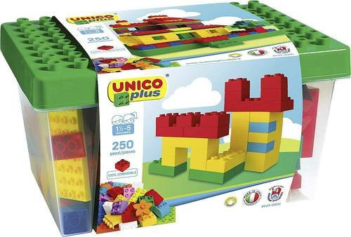 Unico Konstruktions-Bausteine Box, 250-teilig, ab 1,5 Jahre - Bild 1