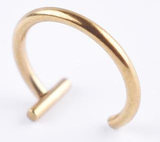 KaiTingu Piercing Ring, Titan, Gold, Unisex - Bild 1