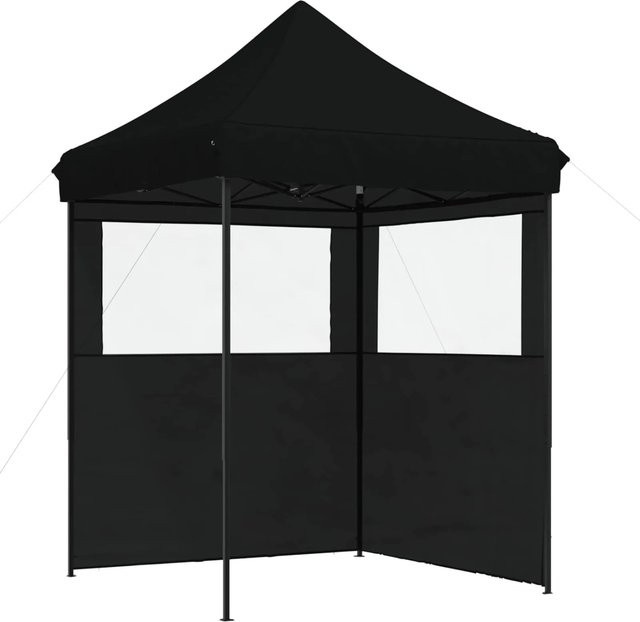 vidaXL Party-Zelt Schwarz aus Oxford-Stoff mit PVC-Beschichtung, B/T/H: 200 x 200 x 306 cm - Bild 1