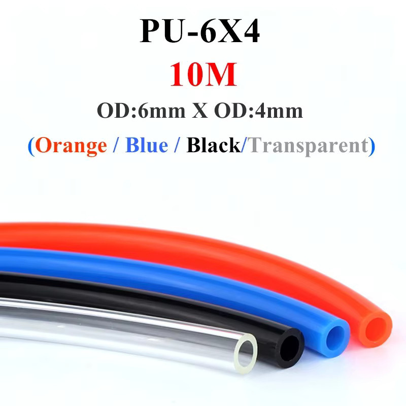 RIERPSI Polyurethanschlauch für Pneumatik und Kompressor, Schwarz, Durchmesser: 4 mm bis 12 mm - Bild 3