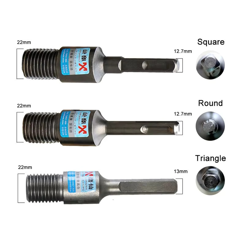 RDDSPON M22 SDS Plus Bohrer Adapter in Silber für Elektrohammer und Kernbohrsägen - Bild 2