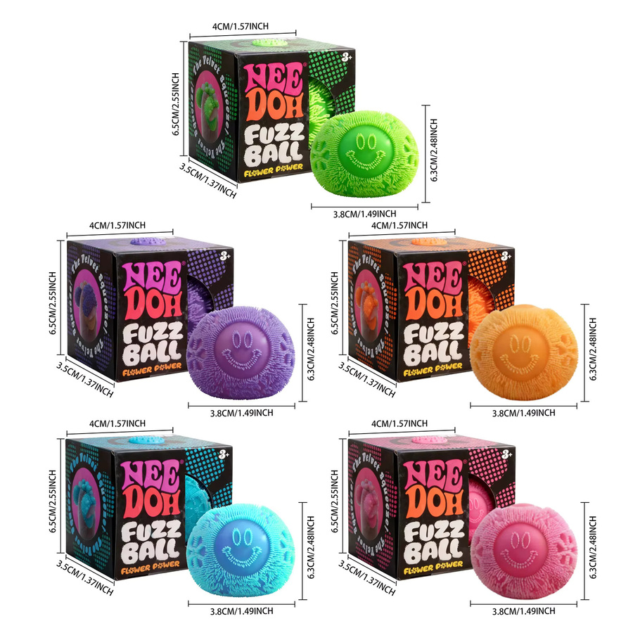 Schylling NeeDoh Blumen-Fuzz-Quetschball, Sensorisches Spielzeug - Bild 3