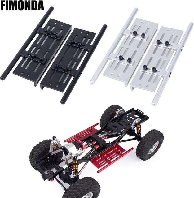 Fimonda Verstellbare Aluminium-Rock-Slider-Seitenplatten, 1:10, Schwarz, Metall, Zubehör - Bild 1