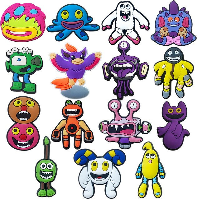 Hot Toys Schuh Charms, Monster Musik Spiel Cartoon-Serie, Kinder - Bild 1