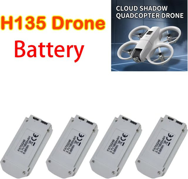Original Ersatz Akku mit Ladegerät für H135 MINI Quadcopter, 3,7V, 1800mAh - Bild 1