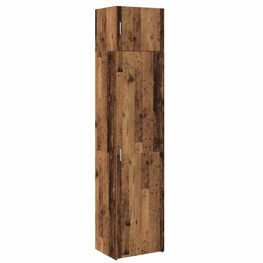 vidaXL Aufbewahrungsschrank Altholz in Braun aus Holzwerkstoff, B/T/H: 50 x 41 x 225 cm - Bild 2