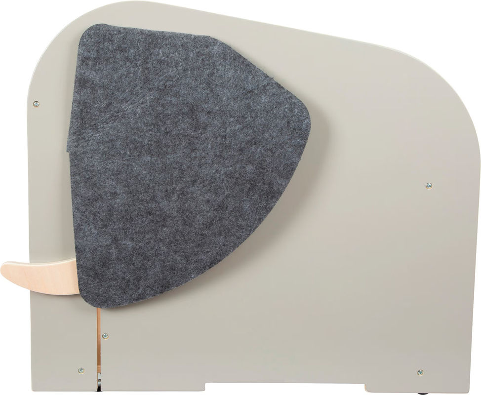 Small Foot Spielzeugbox Elefant in Multicolour mit integrierter Sitzfläche und 360°-Rollen aus Holz und Textil - Bild 3