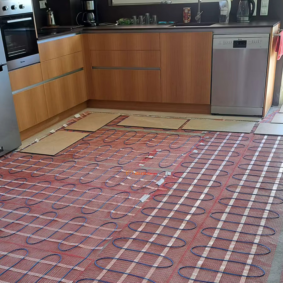 JRHSWarm Elektrisches Fußbodenheizmatten-Set mit Isolierung für Badezimmer, Keramik-, Stein-, Fliesen- und Holzböden, 230V, 150W/m² - Bild 3
