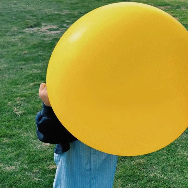 Riesige transparente Latexballons von xianyi01 in Gelb, 36 Zoll für Geburtstag und Hochzeit - Bild 1