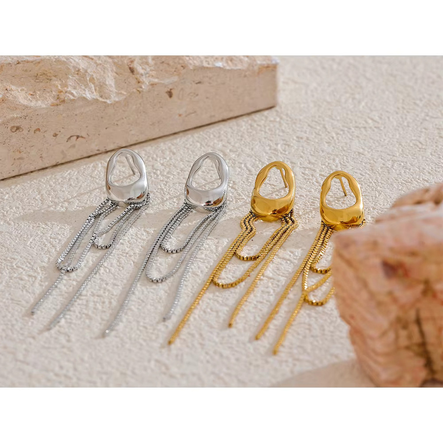 Yhpup Ohrringe, Edelstahl, Gold, Damen - Bild 3