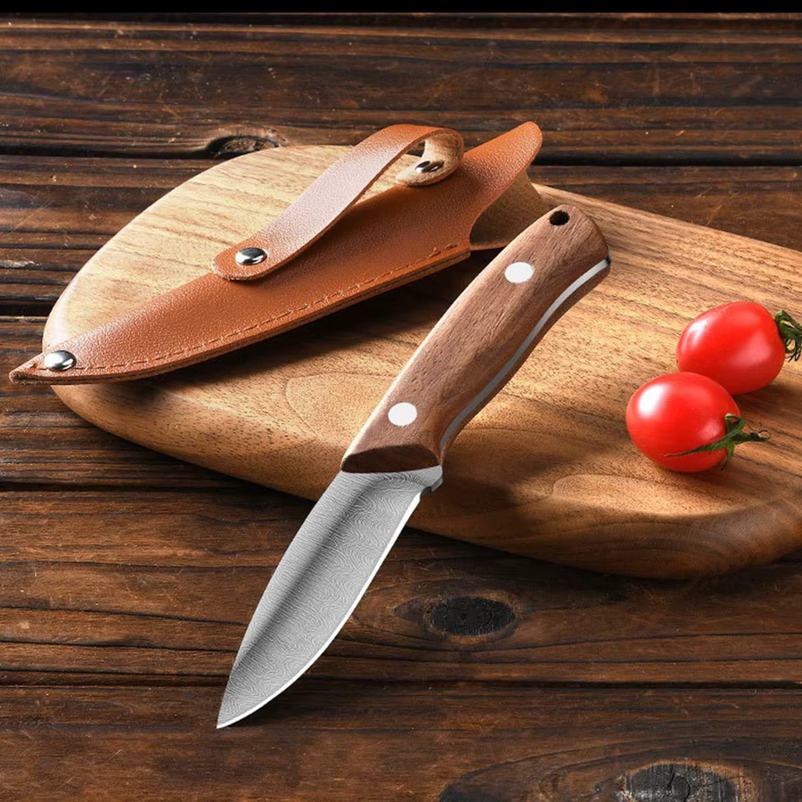 SHENJIU Paring Knife Obstmesser mit Holzgriff in Braun - Bild 4