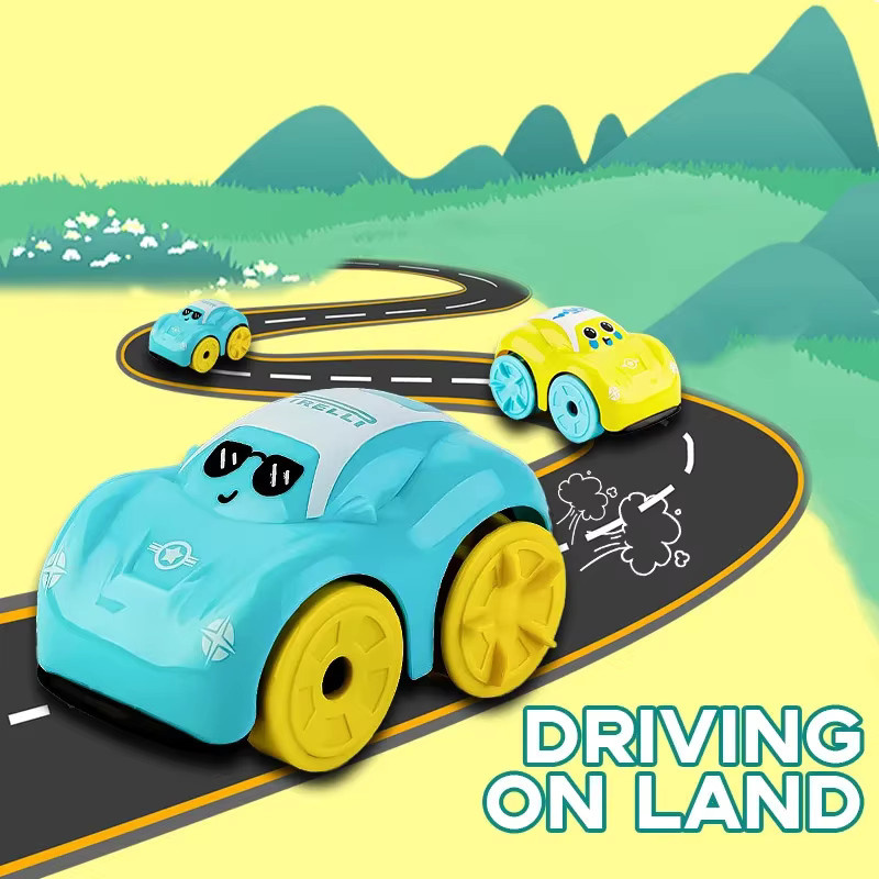 hairun Mini-Auto Cartoon-Fahrzeug, Badespielzeug, Amphibienfahrzeuge - Bild 3